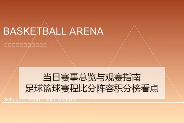 当日赛事总览与观赛指南 足球篮球赛程比分阵容积分榜看点
